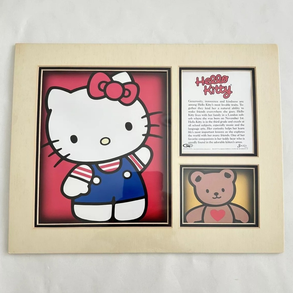 NIP Vintage Hello Kitty Special Collector’s Edition Print Matted Sanrio 1997